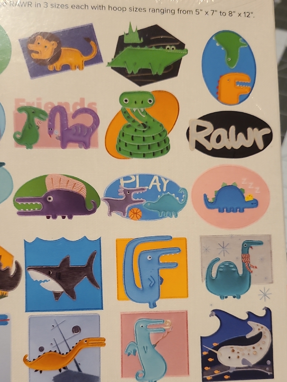 Anita Goodesign Anitas Playhouse Dianosaurs Sharks & Stuff Sewing Quilting NWT - Picture 11 of 13